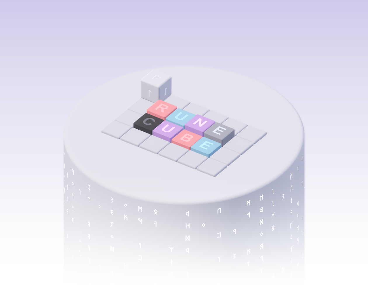 Runecube, a color-routing cube puzzle game